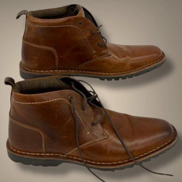 Men\'s Size 10.5 CROWN VINTAGE Renton Tan Brown Leather Chukka Boots main image 7